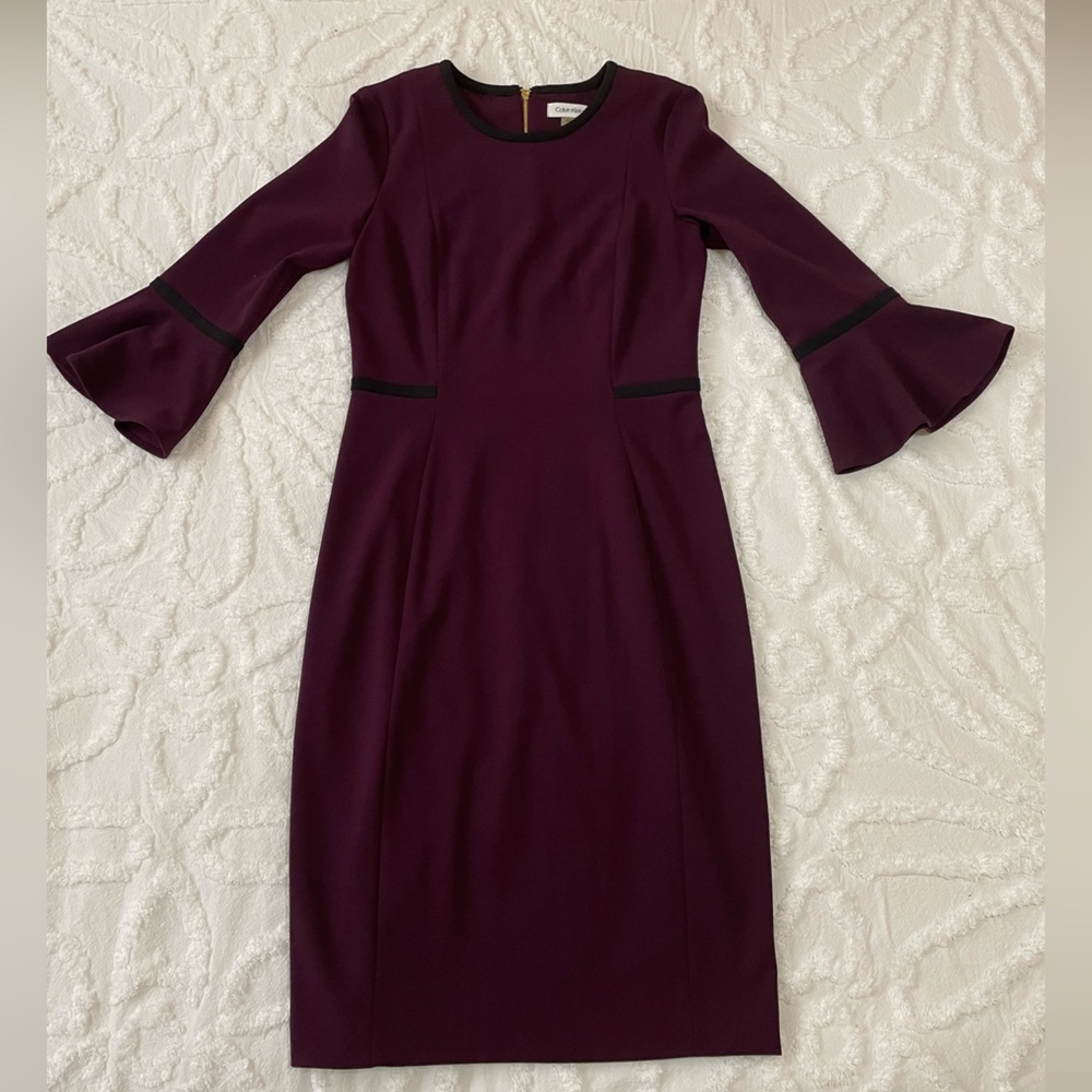 EUC Aubergine Calvin Klein Dress